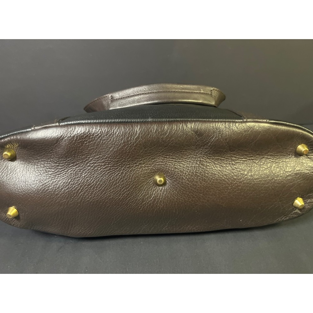 Two tone all leather Stone Mountain handbag - Picture 4 of 4